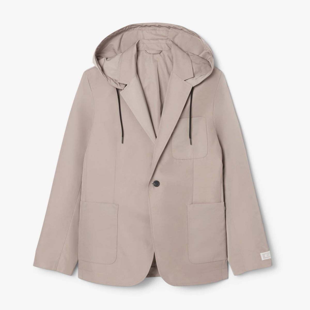 Twill Blazer with Hood