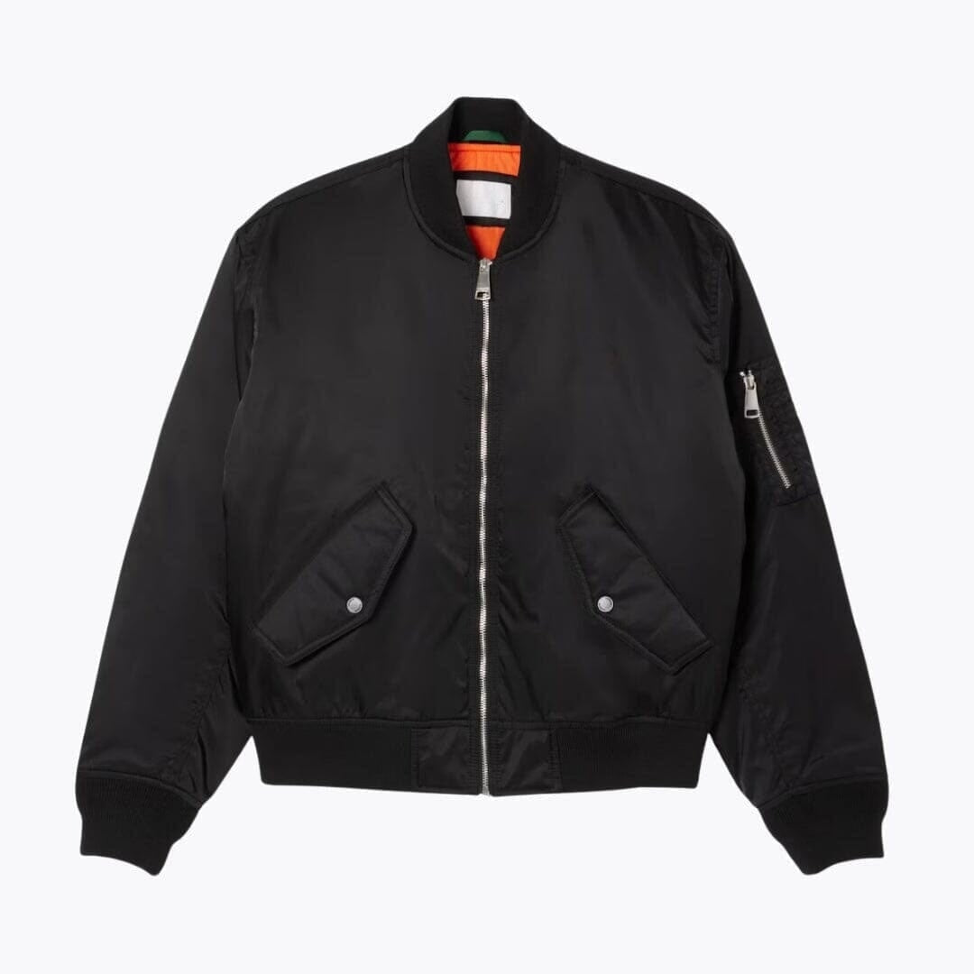 Water-Repellent Padded Bomber Jacket