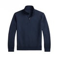 Double-Knit Mockneck Pullover