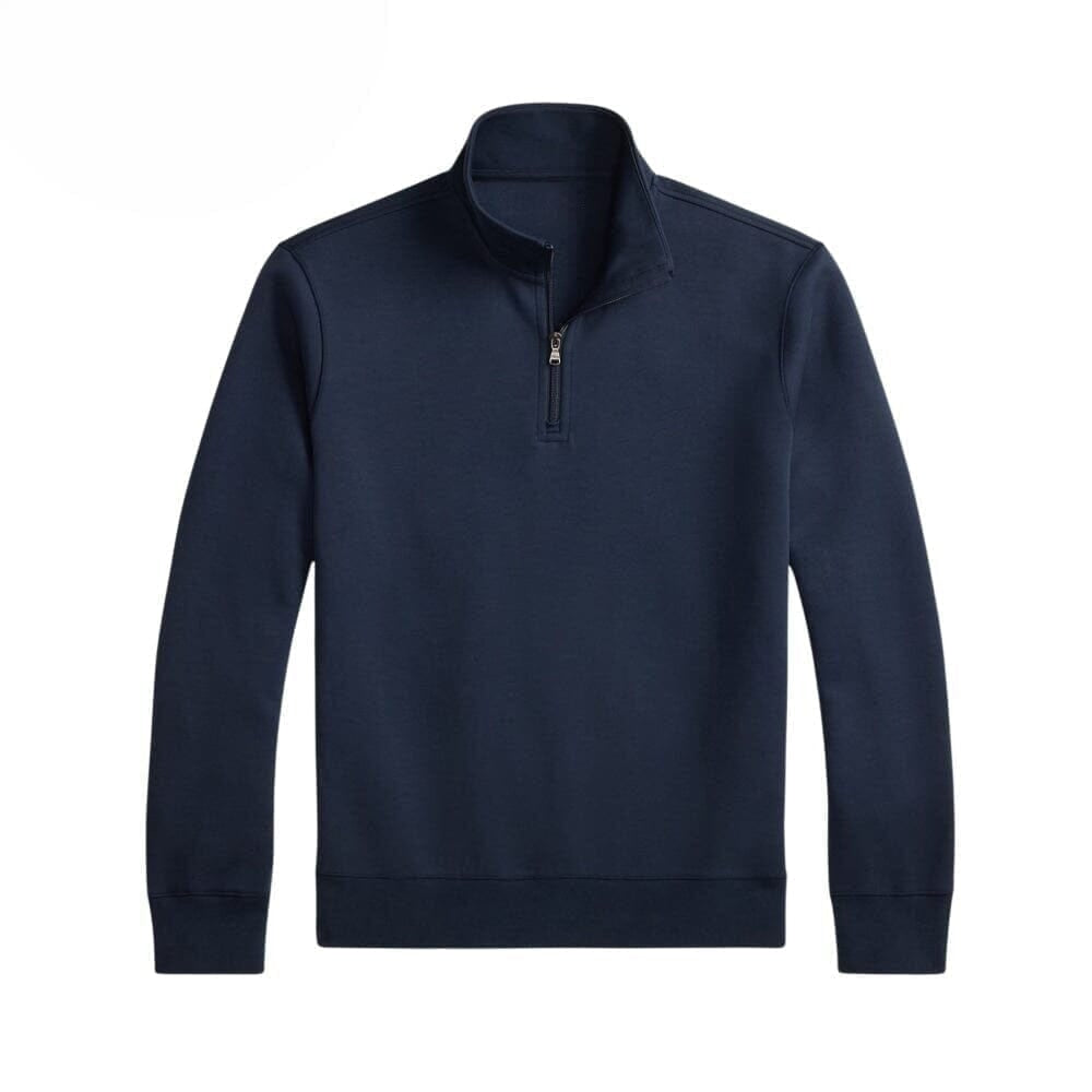 Double-Knit Mockneck Pullover