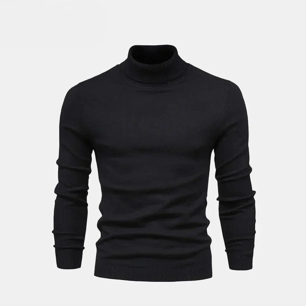 12 - Turtleneck Cable-Knit Wool Knit Sweater