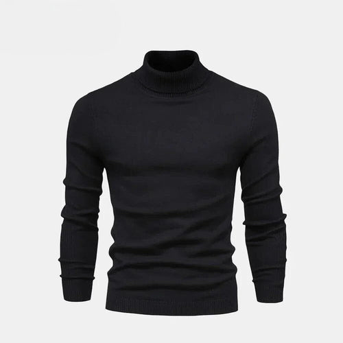 12 - Turtleneck Cable-Knit Wool Knit Sweater