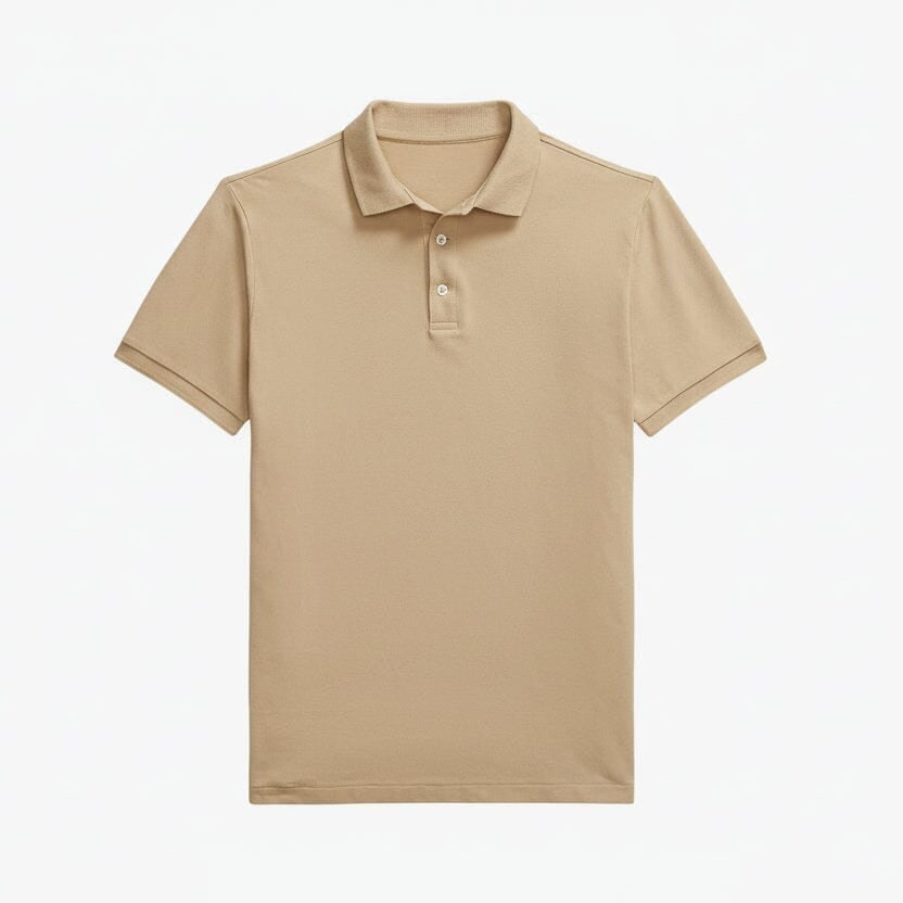 Custom Slim Fit Stretch Mesh Polo Shirt