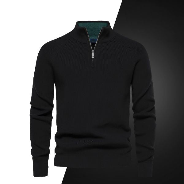 Pull Col Zippé