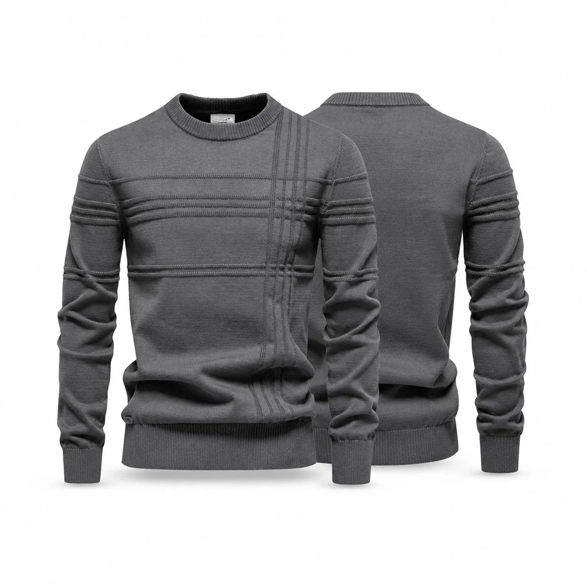 26 - Modern Rundhals-Strickpullover