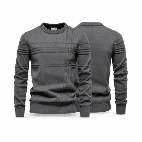 26 - Modern Rundhals-Strickpullover